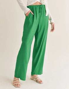 Sage The Label- No Envy Tied Waist Wide Leg Pant