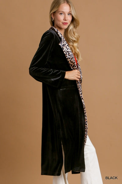 Viola Velvet Kimono Duster