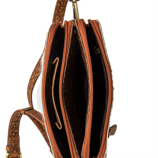 Myra-Swift Rider Leather Hair-on Bag