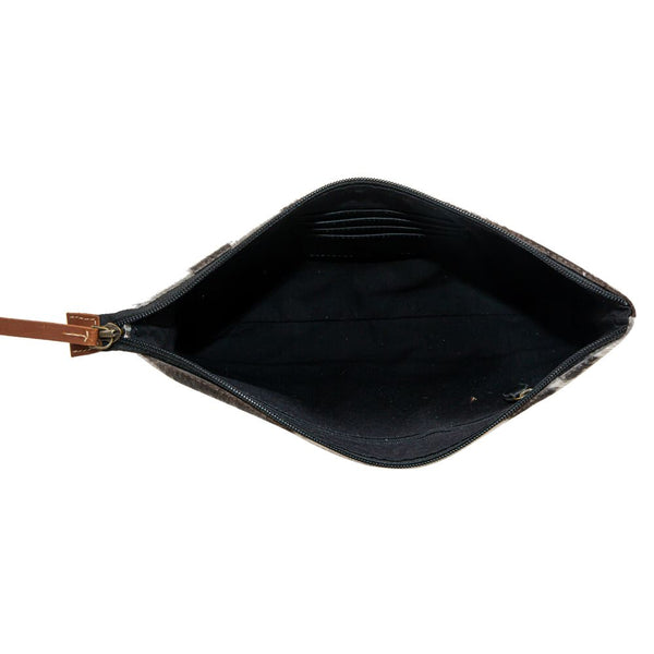 Myra- Jacksborrow Leather Hairon Bag in Black