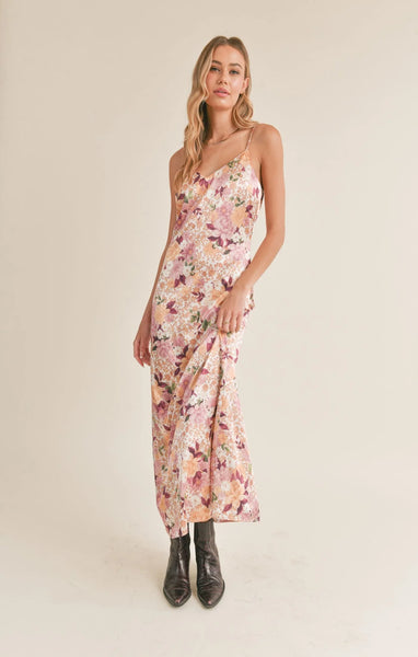 Sadie & Sage- Rustic Cabin Slip Midi Dress