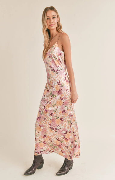 Sadie & Sage- Rustic Cabin Slip Midi Dress