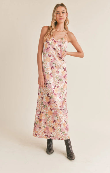 Sadie & Sage- Rustic Cabin Slip Midi Dress