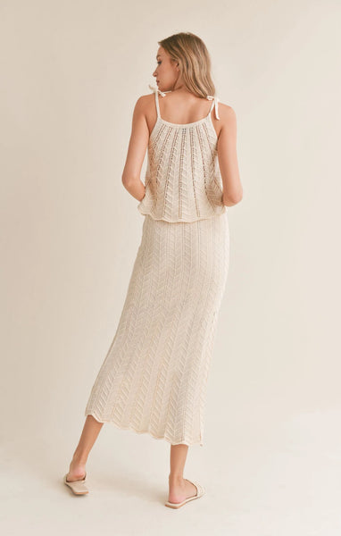 Sadie & Sage- Baby Chevron Knit Maxi Skirt