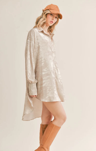 Luxe Life Oversized Shirt Dress