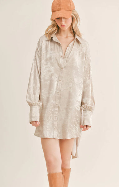 Luxe Life Oversized Shirt Dress