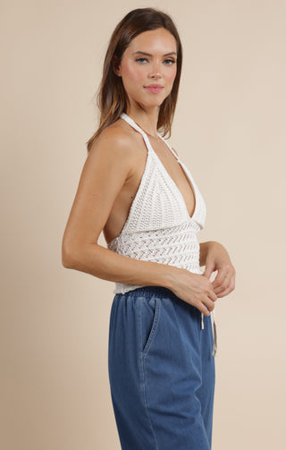 Laurel Crochet Halter Top