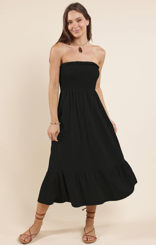 SugarLoaf Smocked Tube MIdi Dress