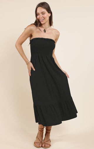 SugarLoaf Smocked Tube MIdi Dress