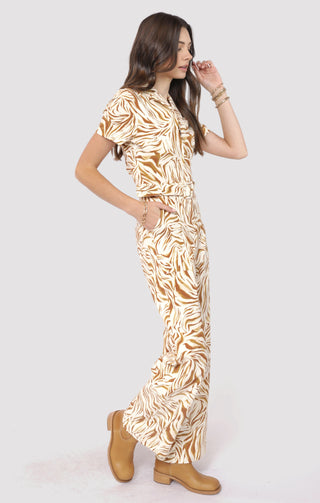 The City Boheme Stretch Belted Jumpsuit