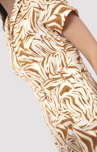 The City Boheme Stretch Belted Jumpsuit