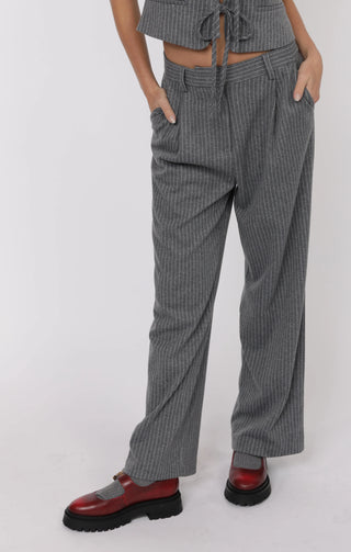Day To Day Pinstripe Straight Leg Pants