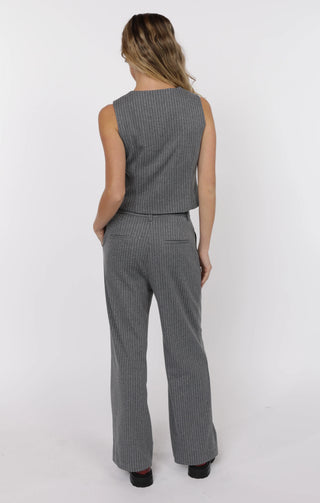 Day To Day Pinstripe Straight Leg Pants