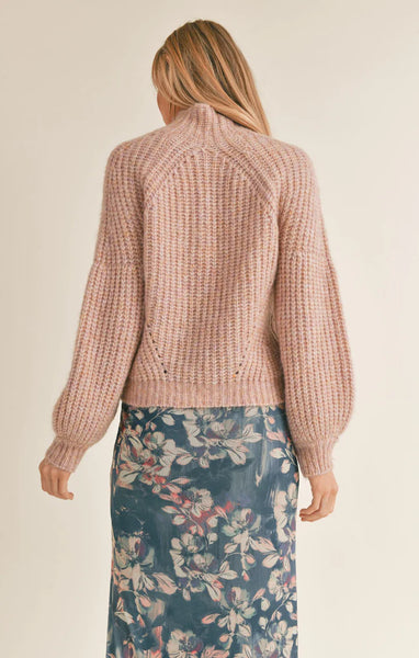 Sage The Label-Malory Mock Neck Sweater