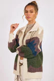 Sage the Label - Birdie Landscape Intarsia Cardigan