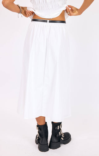 STL CENTRAL PARK MIDI SKIRT W BELT