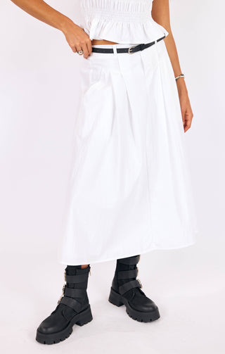 STL CENTRAL PARK MIDI SKIRT W BELT