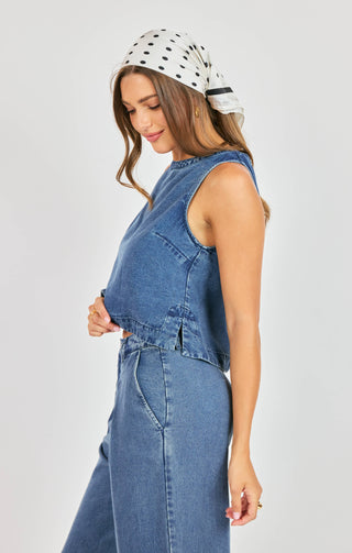 IT'S POURING SLEEVELESS TOP