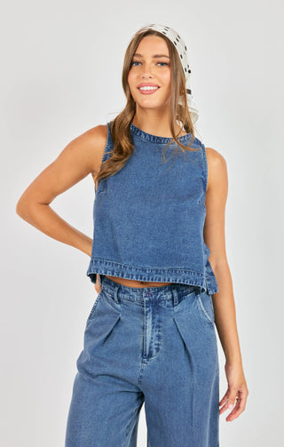 IT'S POURING SLEEVELESS TOP