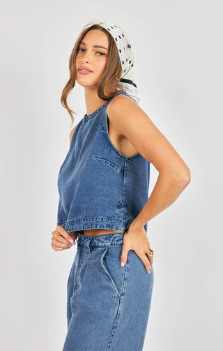 IT'S POURING SLEEVELESS TOP