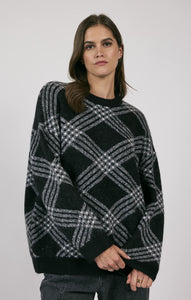 Sage The Label- Brooke Plaid Print Sweater