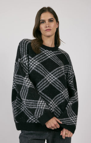 Sage The Label- Brooke Plaid Print Sweater