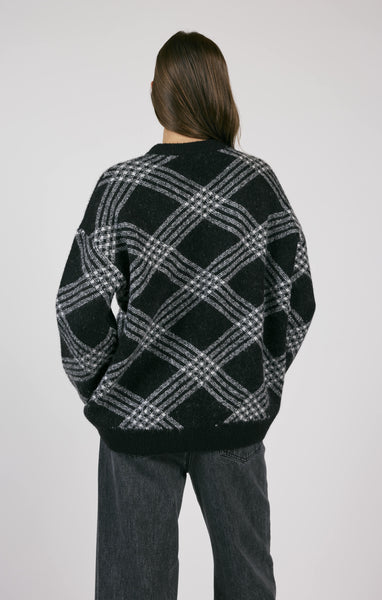 Sage The Label- Brooke Plaid Print Sweater