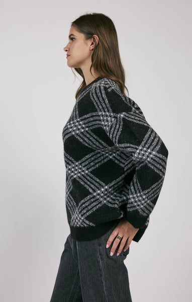 Sage The Label- Brooke Plaid Print Sweater