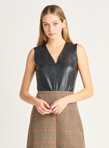 Faux Leather BodySuit