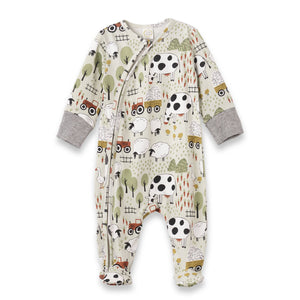 Tesa Babe - Farmyard Baby Boys Zipper Romper