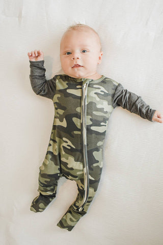 Camo Zip Footie