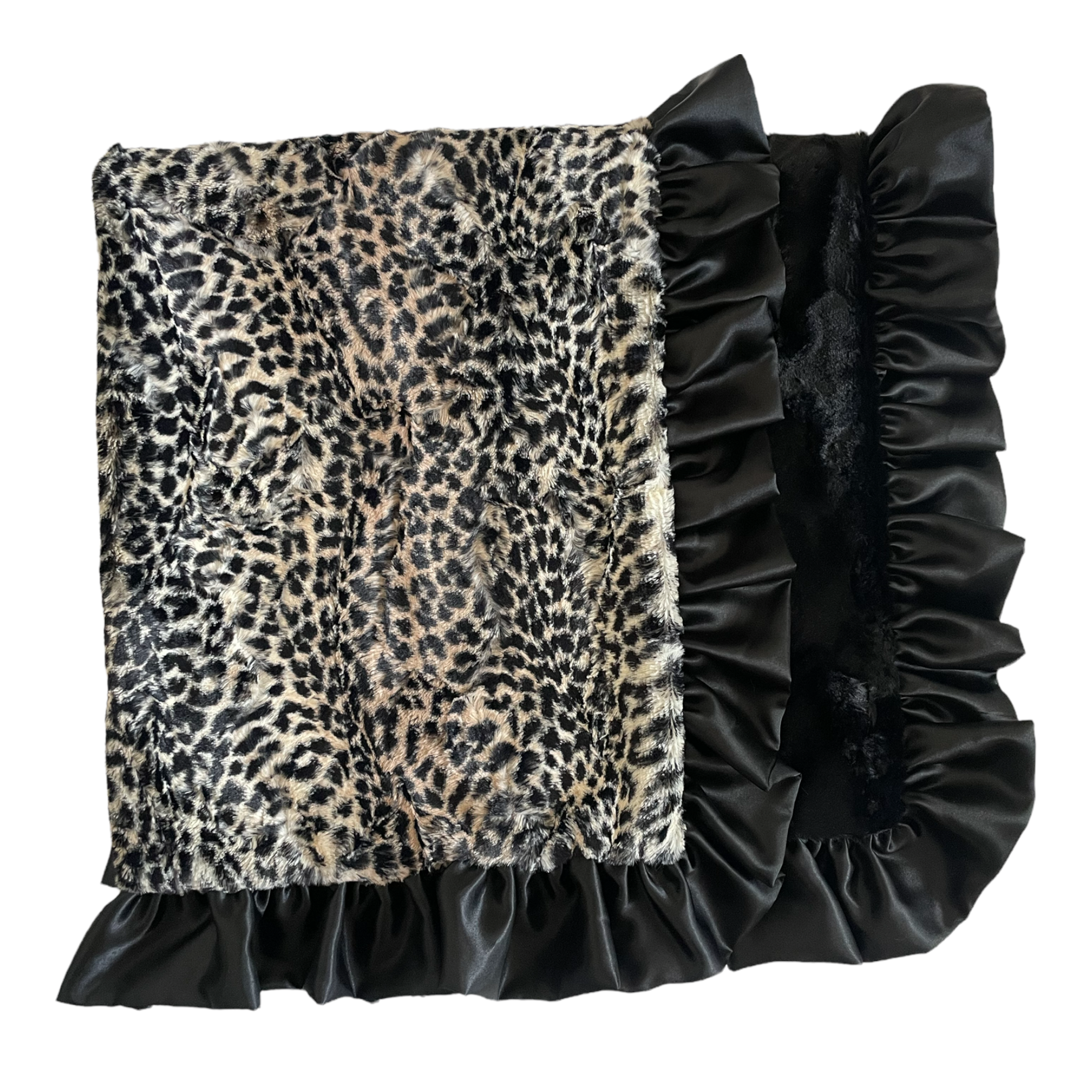 Rockin Royalty - Black Cheetah Luxe Cuddle Blanket