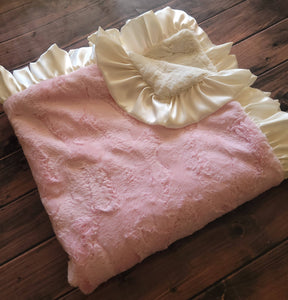 Cuddle Couture - Pink Cream Blanky