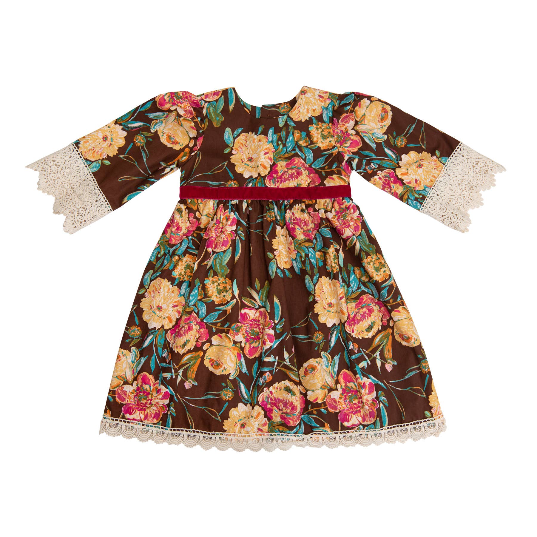 Haute Baby - Autumn Bloom Toddler Girl Dress