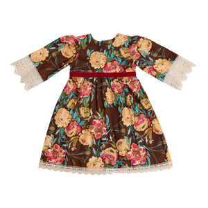 Haute Baby - Autumn Bloom Toddler Girl Dress