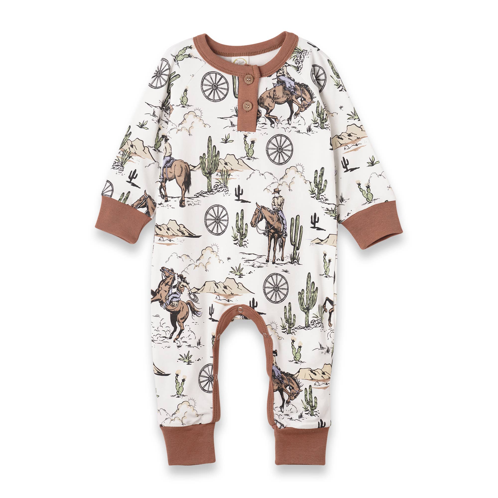 On The Range Boys Henley Romper