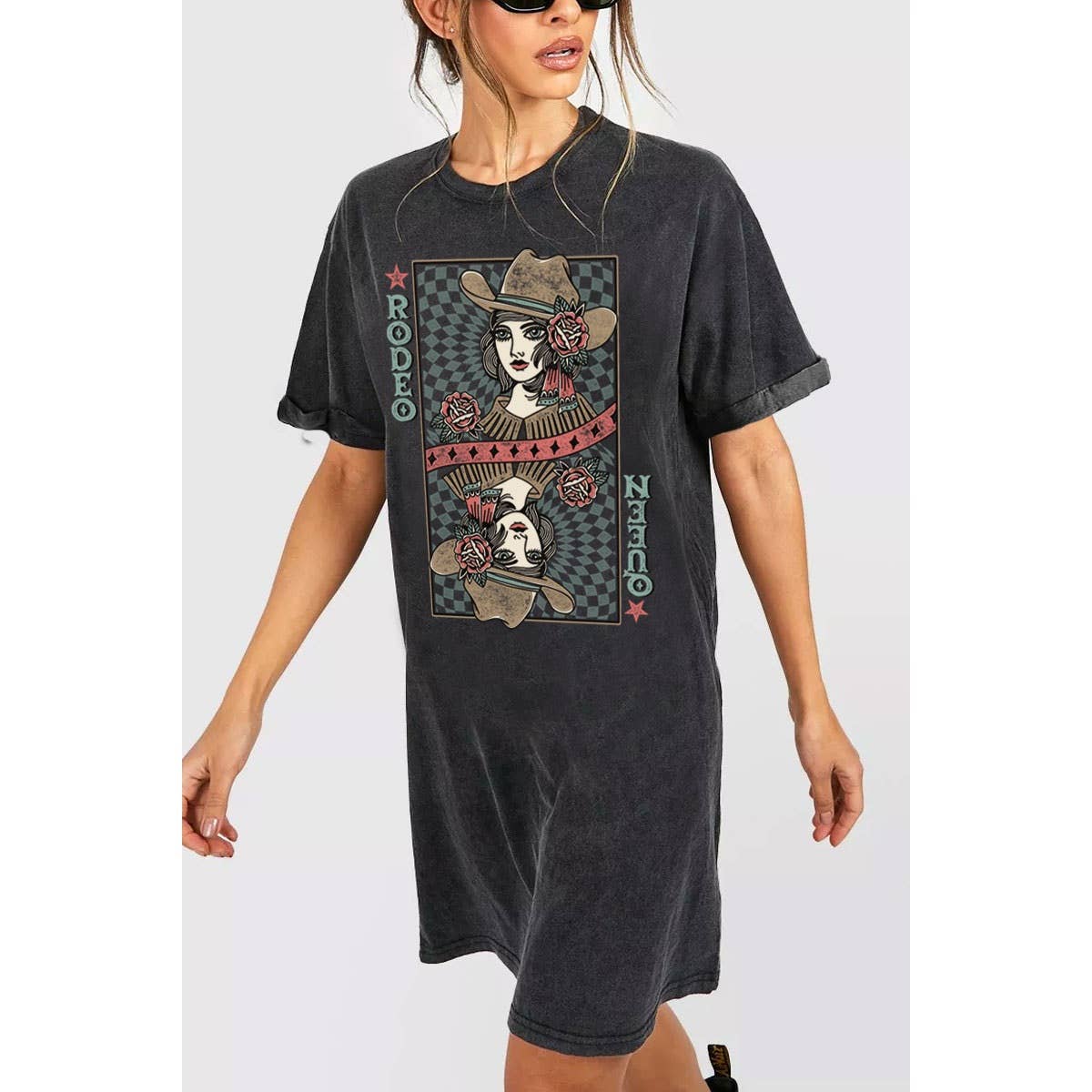 RODEO QUEEN COWGIRL GRAPHIC DRESS