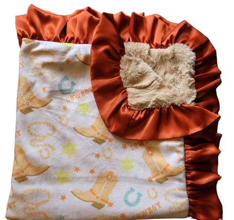 Cuddle Couture - Cowboy Boots Blanky