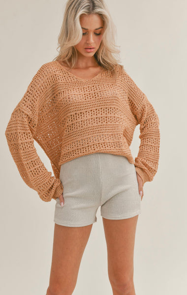 Starburst Open Knit Sweater