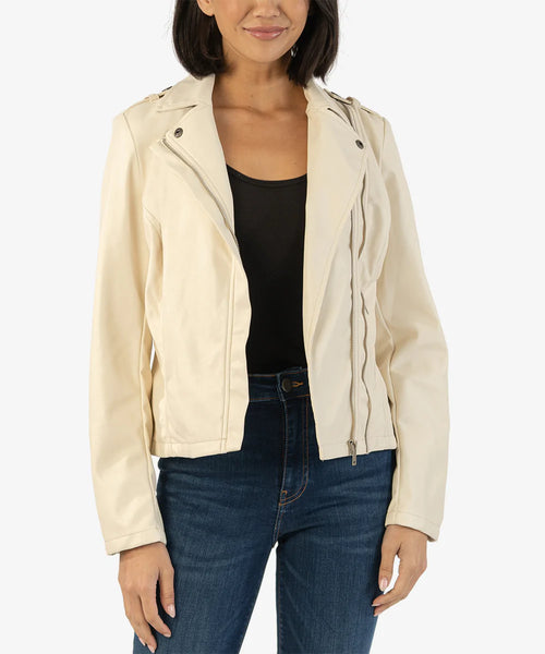 Kut From The Kloth- Maeve Faux Leather Moto Jacket