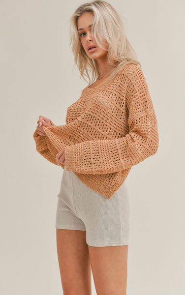 Starburst Open Knit Sweater