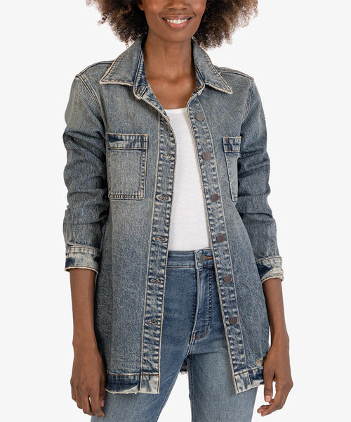 Kut From The Kloth- Joni Shirt Jacket (Adore Wash)