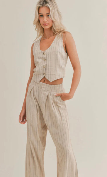 Forever Muse Pinstripe Vest