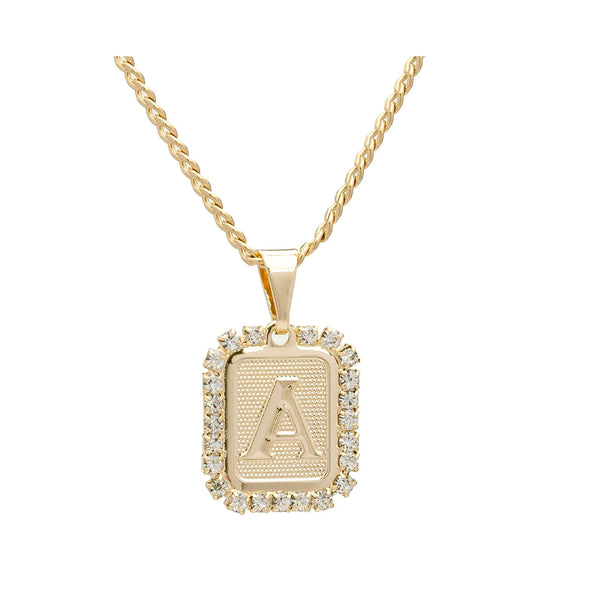 Bracha- Royal Initial Card Necklace