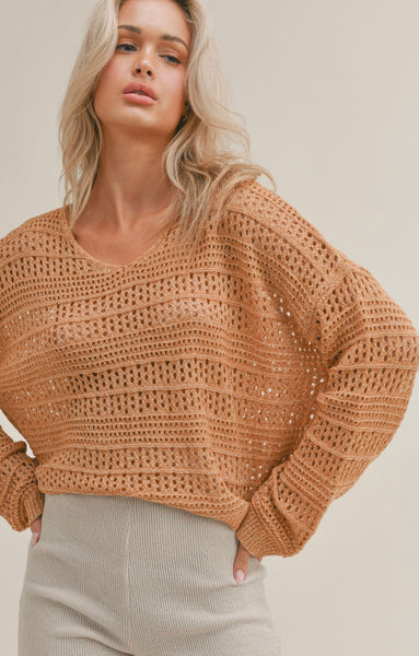 Starburst Open Knit Sweater