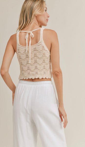 Gianna Cropped Sweater Tank