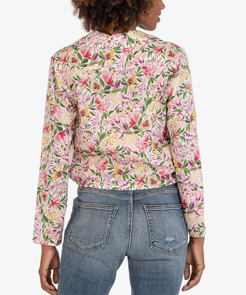 Floral V-Neck Blouse