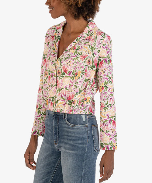 Floral V-Neck Blouse