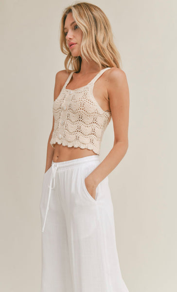 Gianna Cropped Sweater Tank