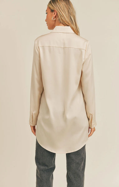 Bianca Satin Long Shirt